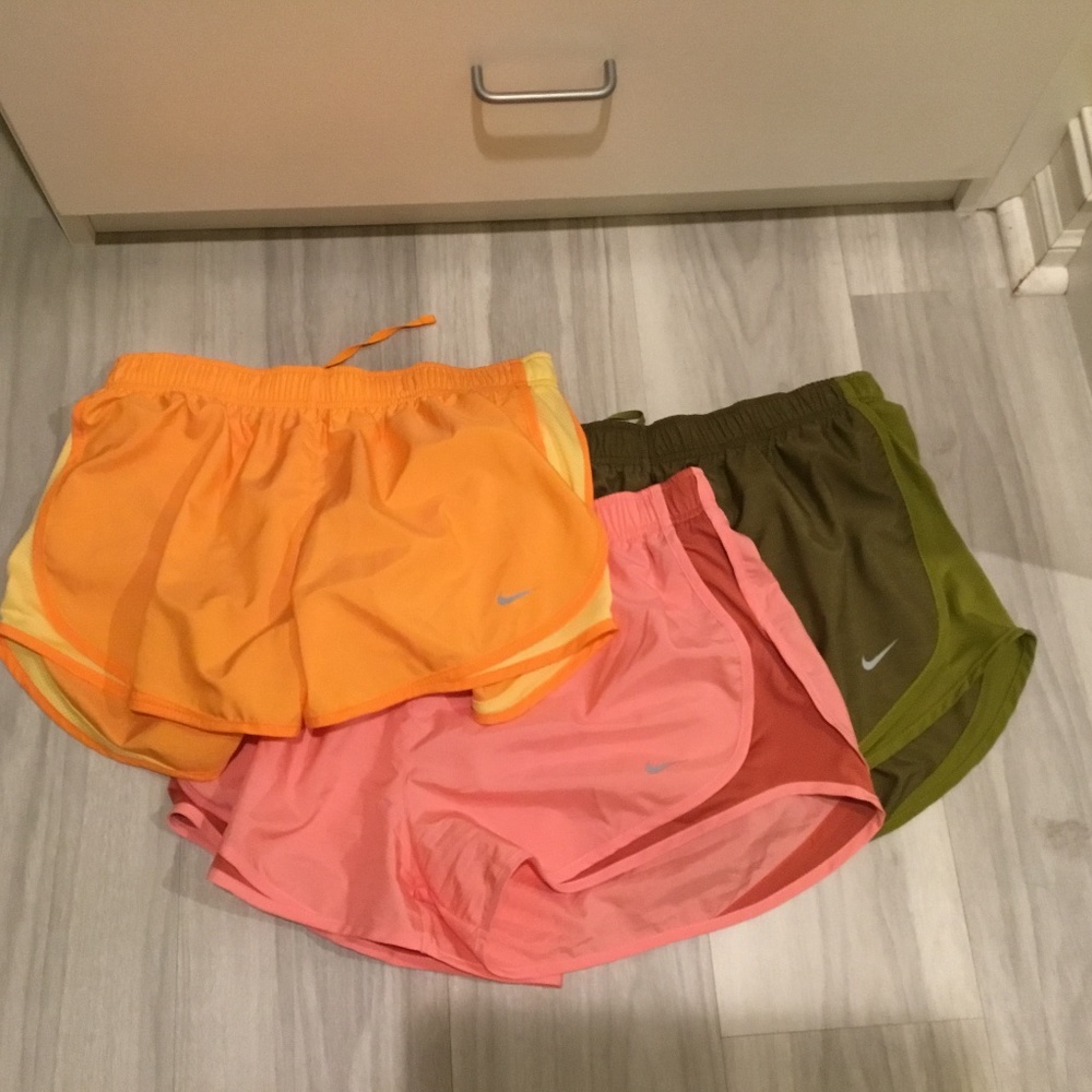 3 pair Nike tempo running shorts